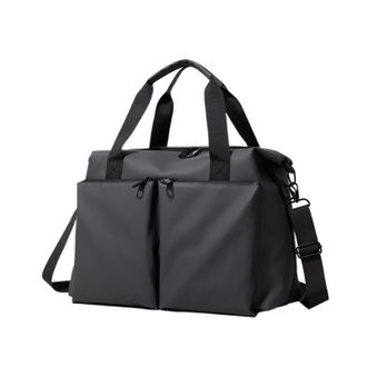 Generic Compatible For Travel Duffel Handbag Dry Wet Outdoor Business Trip Short Distance Shoulder Bag Large Fitness(Grey)