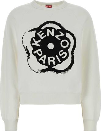Kenzo White Cotton Sweatshirt