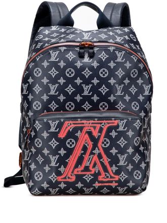 Louis Vuitton 2018 Monogram Upside Down Ink Apollo rugzak - Blauw