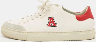 Axel Arigato White/red Leather Clean 90 Lace Up Sneakers