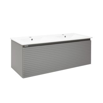 Puma Mueble De Ba&ntilde;o Con Lavabo Savona 118x43x44,8 Cm, Gris Mate (savona120gm) - Naturel