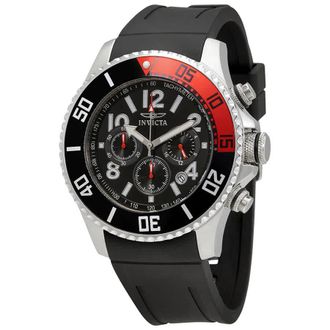 Invicta Pro Diver Chronograph Black Dial Coke Bezel Mens Watch 15145