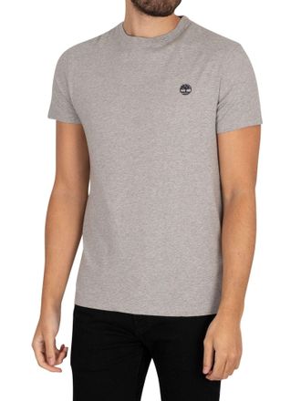 Timberland Mens Ss Dun-river Crew T T-Shirt, Med Gry Heather, XL