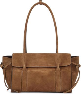 Mulberry Small Soft Bayswater Suede - Dames - Schoudertassen - Bruin - ONE Size - Leer - Tassen