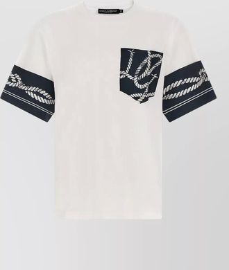 Dolce & Gabbana silk blend printed short-sleeve t-shirt