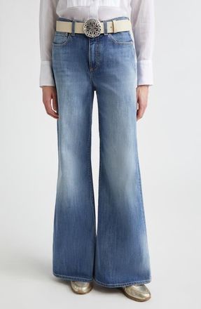 Eleventy Ankle Flare Leg Jeans in Blue at Nordstrom, Size 00 Us