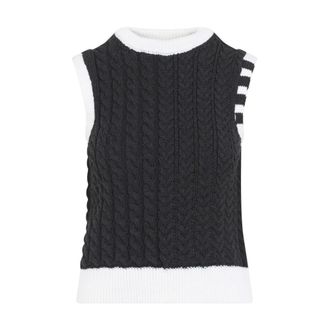 Thom Browne Donna, Maglie, Grigio, XS, new