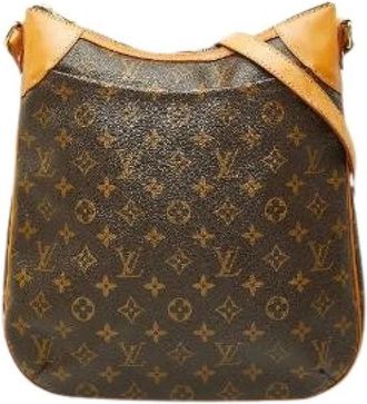 Louis Vuitton Pre-owned Odeon Monogram Schoudertas - Dames - Vintage Schoudertas - Bruin - ONE Size - Leer - Vintage