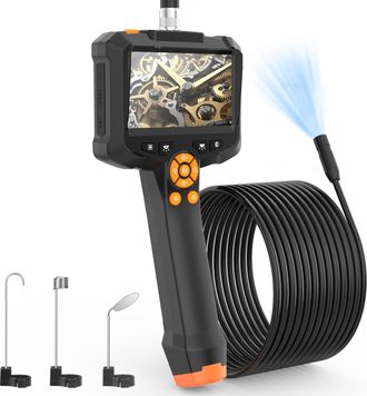 OEM C&aacute;mara Endosc&oacute;pica Hd 1080p De 4,3 Pulgadas Con 8 Led Ajustables, Resistente Al Agua Ip67, Cable Semirr&iacute;gido De 5 M, Endoscopio Industrial Para Hombre