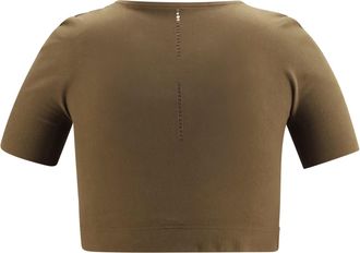 Wolford Womens Seamless Fitted Sports T-Shirt Olive Dust Polyamide; Elastane T-Shirts And Polos