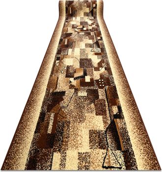 RugsX Rugsx - Alfombra De Pasillo Bcf Impresja Beige 100 Cm Beige 100x1000 Cm
