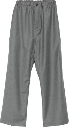 Sofie D'Hoore elasticated-waist wool pants - Grey