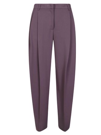 Andamane Tracy Low-Rise Pleated Wide-Leg Pants
