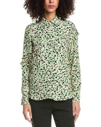 3.1 Phillip Lim Floral Collage Slim Shirt