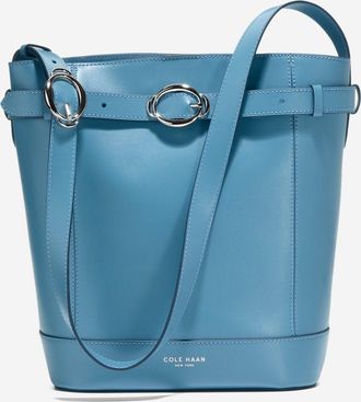Cole Haan Womens Alexandria Bucket Bag - Medium Blue