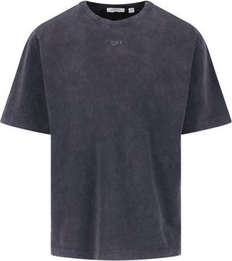 Off-white Black Cotton Swimming Face Graphic T-Shirt