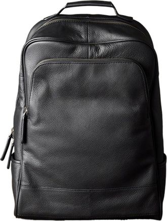 Generic Leather Backpack Men Bagpack Student School Bag Daily Male Rucksack Large Knapsack Black(Black Style 1)