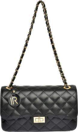 Isabella Rhea Zwart Rundleer Tas