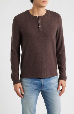 Threads 4 Thought Elias Heathered Henley in Espresso at Nordstrom, Size X-Large
