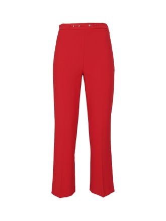 Elisabetta Franchi Cropped Straight-Leg Pants With Tailored Finish