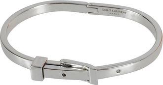 Saint Laurent Belt Bracelet V2 - Heren - Armbanden - Grijs - M - Accessoires