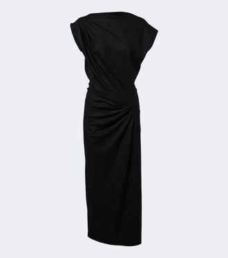 Isabel Marant Naery draped jersey midi dress