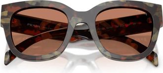 Prada Sunglasses, unisex, Brown, Size: 52 MM Prc04S Sunglasses