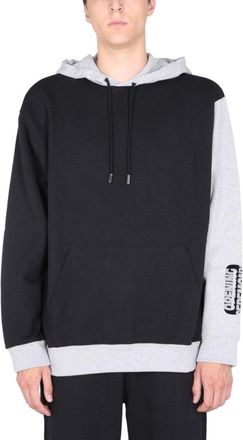 Opening Ceremony Color-Block Sweatshirt With Flocked Logo Detail