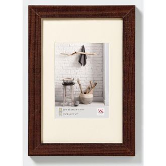 Walther Design noce 40 x 50 cm con passe-partout, Cornice in legno per la casa HO050N