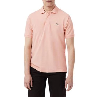 Lacoste Tops, Heren, Roze, S, Katoen, Polo Shirt