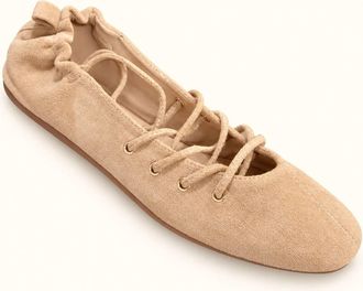 Corkys Footwear Womens Tied Up Ballet Flat Shoes In Camel