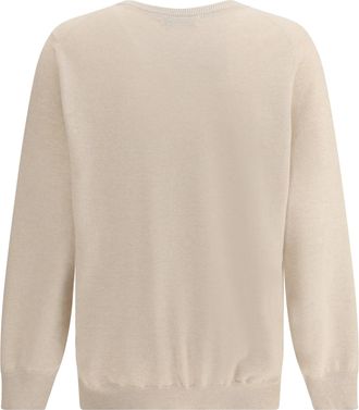 Brunello Cucinelli Mens Cashmere Sweater Sabbia+ciottolo Kashmir-Capra Hircus Kashmir/capra