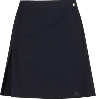 Burberry Nadina Rok - Dames - Korte rokken - Blauw - S - Nylon - Rokken