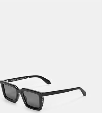 Off-white Mens Tucson Square Full Rim Sunglasses - Black/Grey - Size: ONE size
