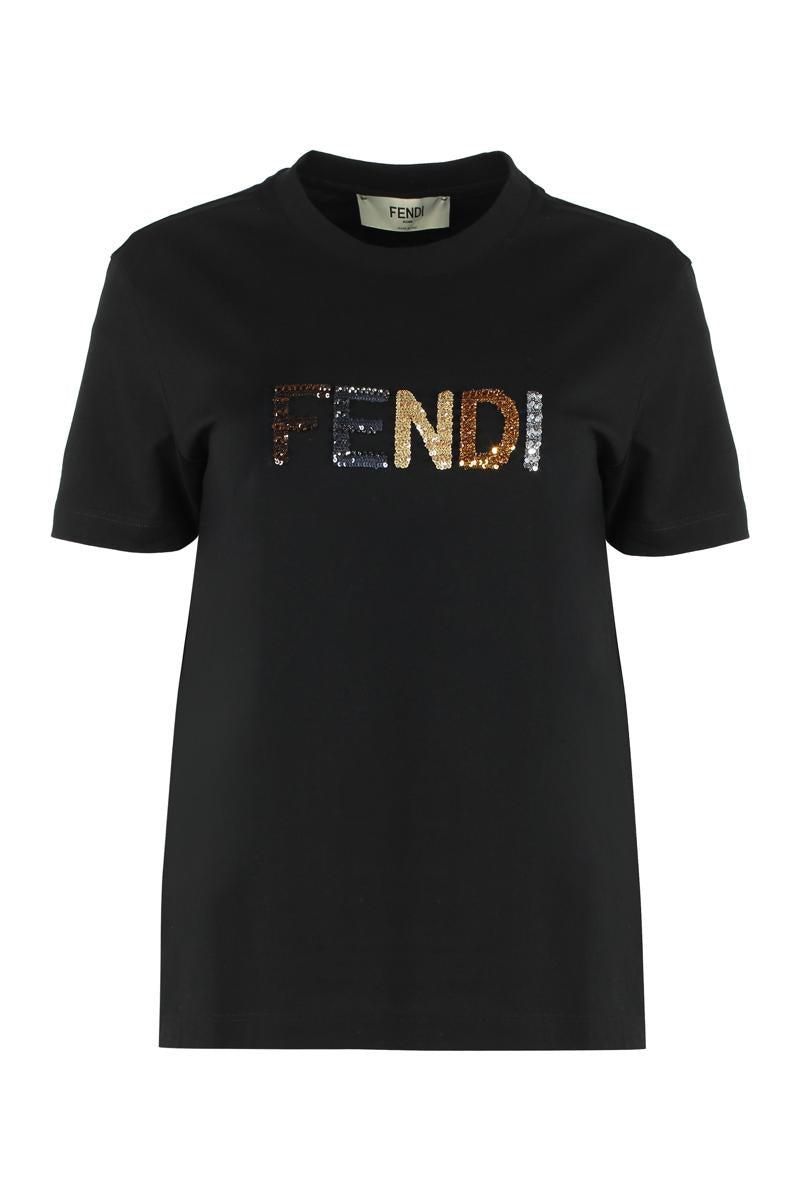 Tシャツ・カットソー FENDI PRINTED HIGH-NECK TOP Women's Fendi Printed T-Shirts − Sale: up to −54% | Stylight