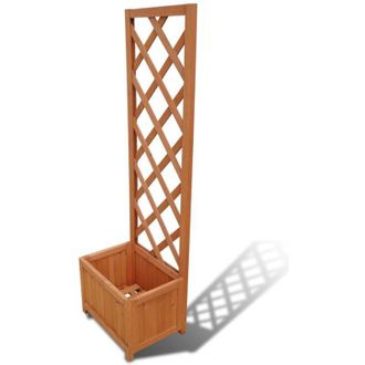 vidaXL Trellis Planter 40 x 30 x 135 cm