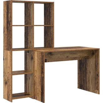 vidaXL Escritorio Con Estante Madera Vieja 138.5 X 55 X 143 Cm Vidaxl
