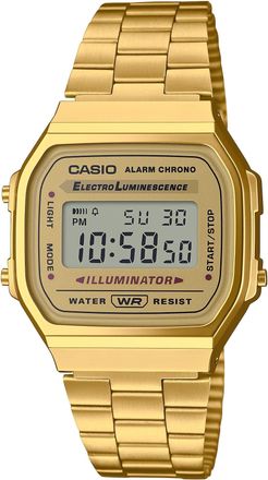 Casio Unisex Gold Digital Watch with Champagne Dial - A-168WG-9WDF
