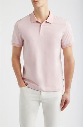 BOSS Parlay Cotton Piqu&eacute; Polo in Light/Pastel Pink at Nordstrom, Size Xx-Large