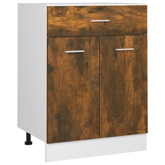 vidaXL Mobiletto lyon Rovere Fumo 60x46x81,5 Cm - Vidaxl