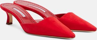 Manolo Blahnik Mules Moiramu in suede