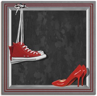 Artland Leinwandbild »Die roten Schuhe« Mode 1 Stk. tlg. auf Keilrahmen gespannt