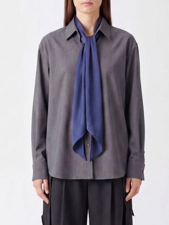 sacai Camicia in misto lana con collo a fusciacca e vestibilit&agrave; relaxed