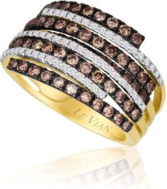 Le Vian Ladies Chocolate Diamond Rings set in 14K Honey Gold