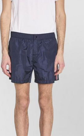 Moncler logo patch swim shorts