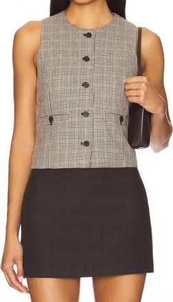 Blank NYC Between The Lines Vest In Plaid