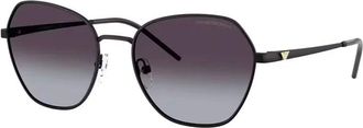 Emporio Armani Moderne Irregulaire Zonnebril - Dames - Zonnebrillen - Zwart - ONE Size - Accessoires