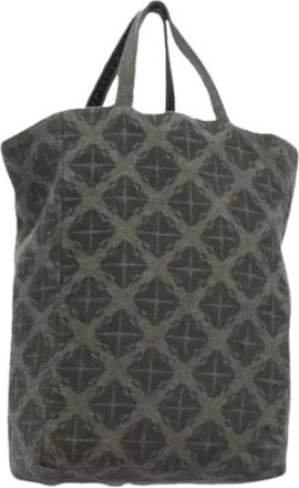 Bottega Veneta Pre-owned Tote Bags, female, Gray, Size: ONE SIZE Pre-owned Vintage Wool Tote Bag