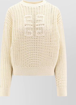 Givenchy perforated wool and cashmere knit sweater