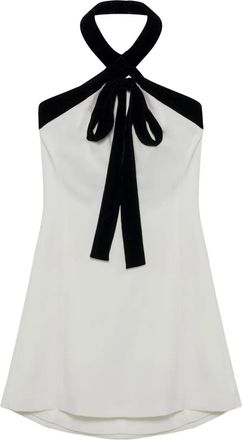 SIMKHAI Jolie mini-jurk met fluwelen strik - Wit